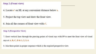 PERSPECTIVE PROJECTION - ENGINEERING GRAPHICS | PDF