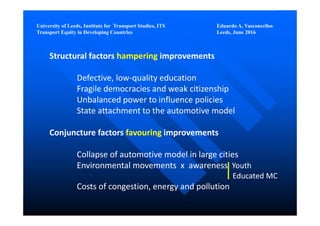 Perspectives - urban mobility challenges in developing countries | PDF