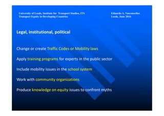 Perspectives - urban mobility challenges in developing countries | PDF
