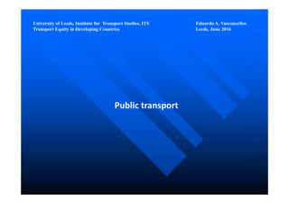 Perspectives - urban mobility challenges in developing countries | PDF