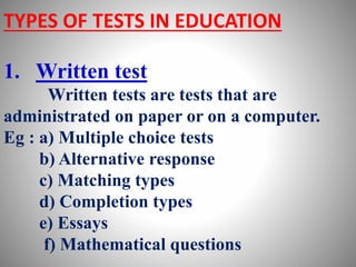 Perspectives of assessment and evaluation | PPTX
