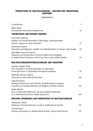 PERSPECTIVES OF MULTICULTURALISM NOWADAYS | PDF