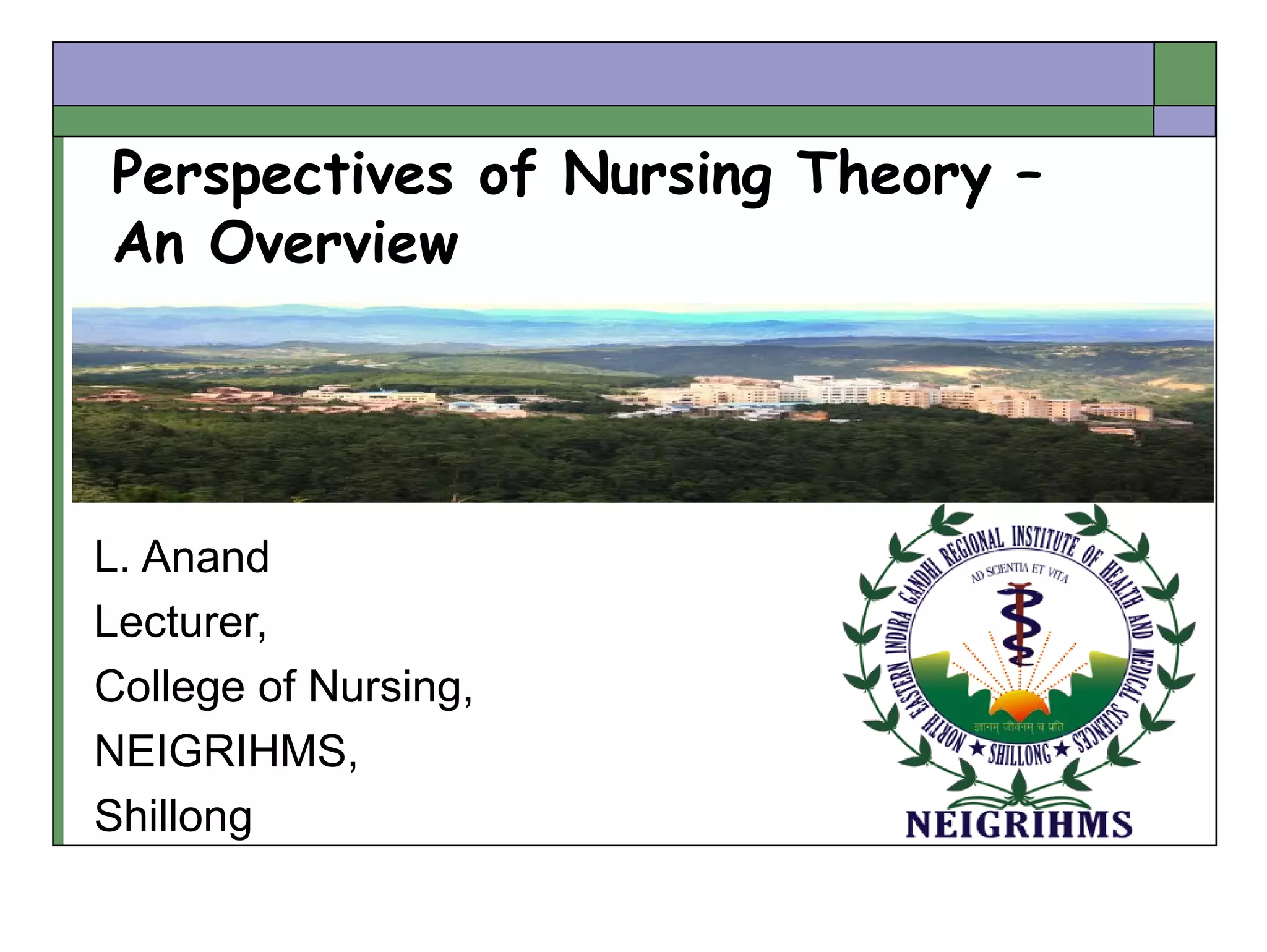 Perspectives of Nursing Theory | PPT