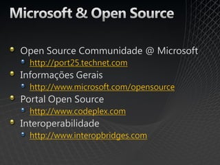 Perspectives On Microsoft And Open Source   Fy 10 Customer Presentation
