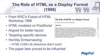 Perspectives on the Evolution of HTML | PPTX