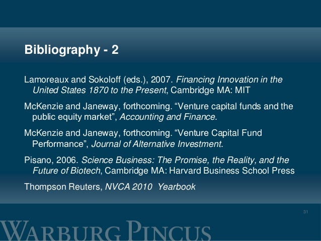 Perspectives On Vc Stanfordwarburg Pincus 2010 - 