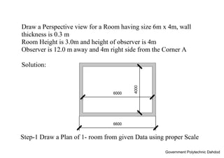 How to draw Perspective view | PDF