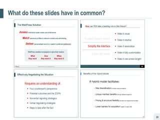 What do these slides have in common? 