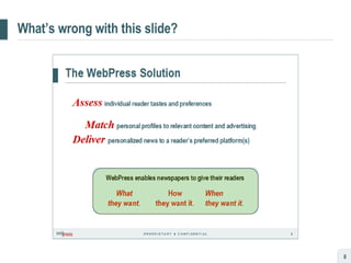 What’s wrong with this slide? 