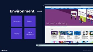 @uberflip | #conex
Environment
Placement Design
Display
Visual
aesthetics
 
