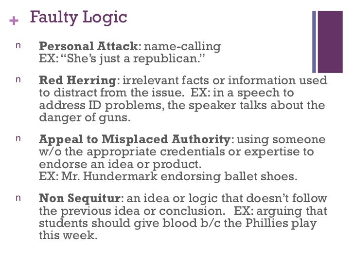 faulty logic unity or coherence examples faulty logic unity or coherence examples