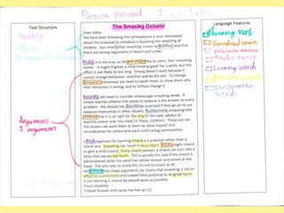 Persuasive Texts- Argument. discission and advertisementsPurpose: To put forward a point of view. To persuade people to do or think things in line with the author’s/speaker’s point of view