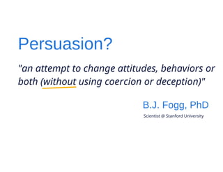 Persuasive ecommerce