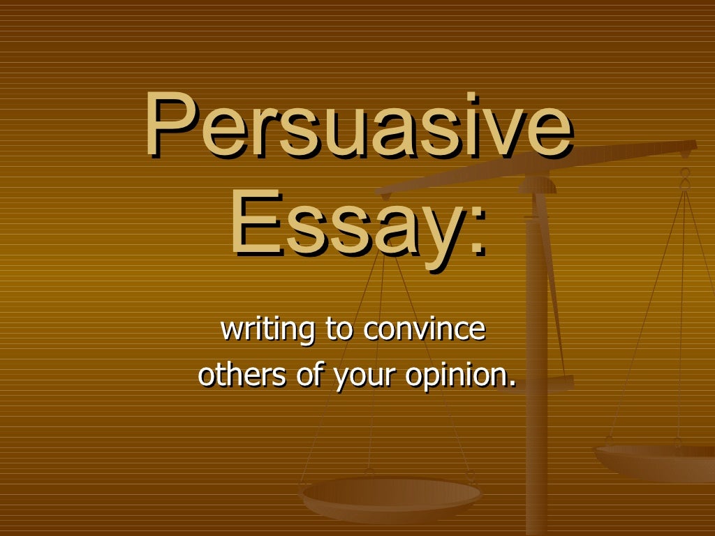 Persuasive Essay 8th Grade