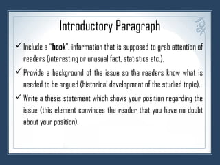 Persuasive essay outline | PPT