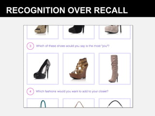 RECOGNITION OVER RECALL 