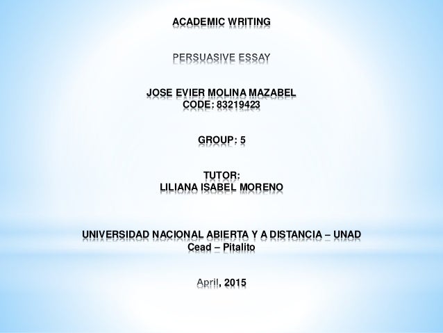 the persuasive essay slideshare