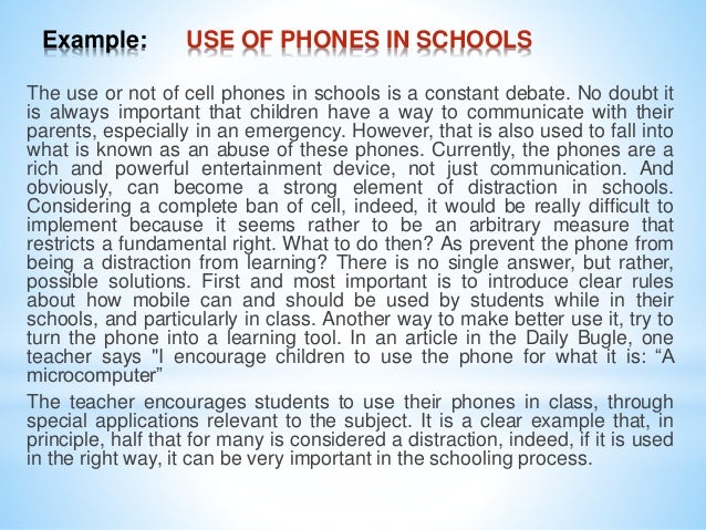 Argumentative essay about cell phones