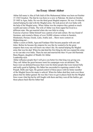 Akbar Rind Umarkot Persuasive Essay Examples For 6Th Grade.pdf