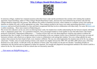 Persuasive Essay On Honor Codes | PPT