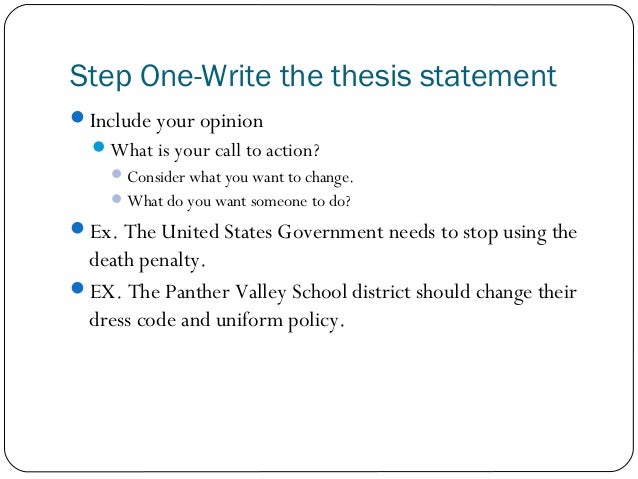 Thesis argumentative