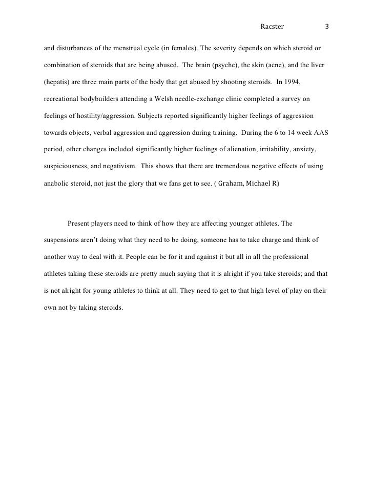 Persuasive essay on sports in steroids