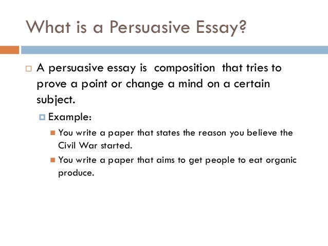 persausive essays