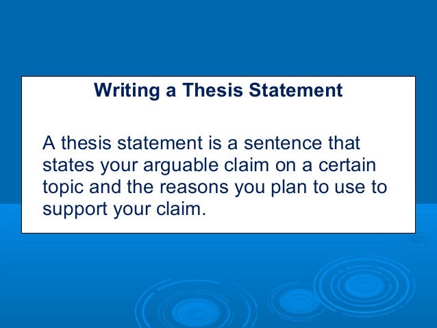 Thesis statement examples for persuasive essays