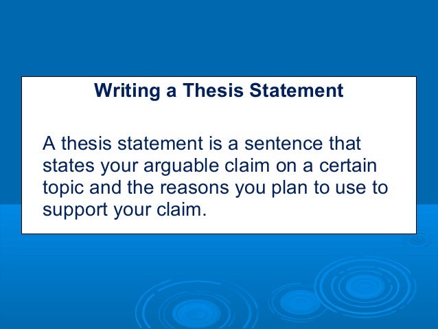 Thesis statement examples for persuasive essays