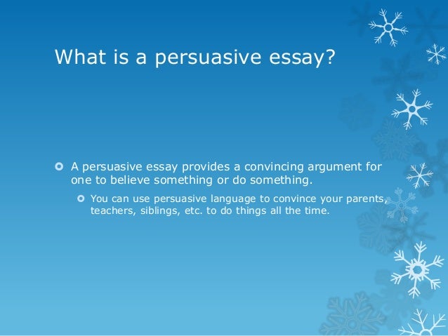 Essay tutorial