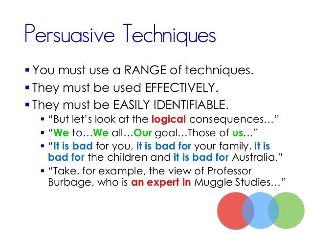 VCE English Persuasive Oral Presentation