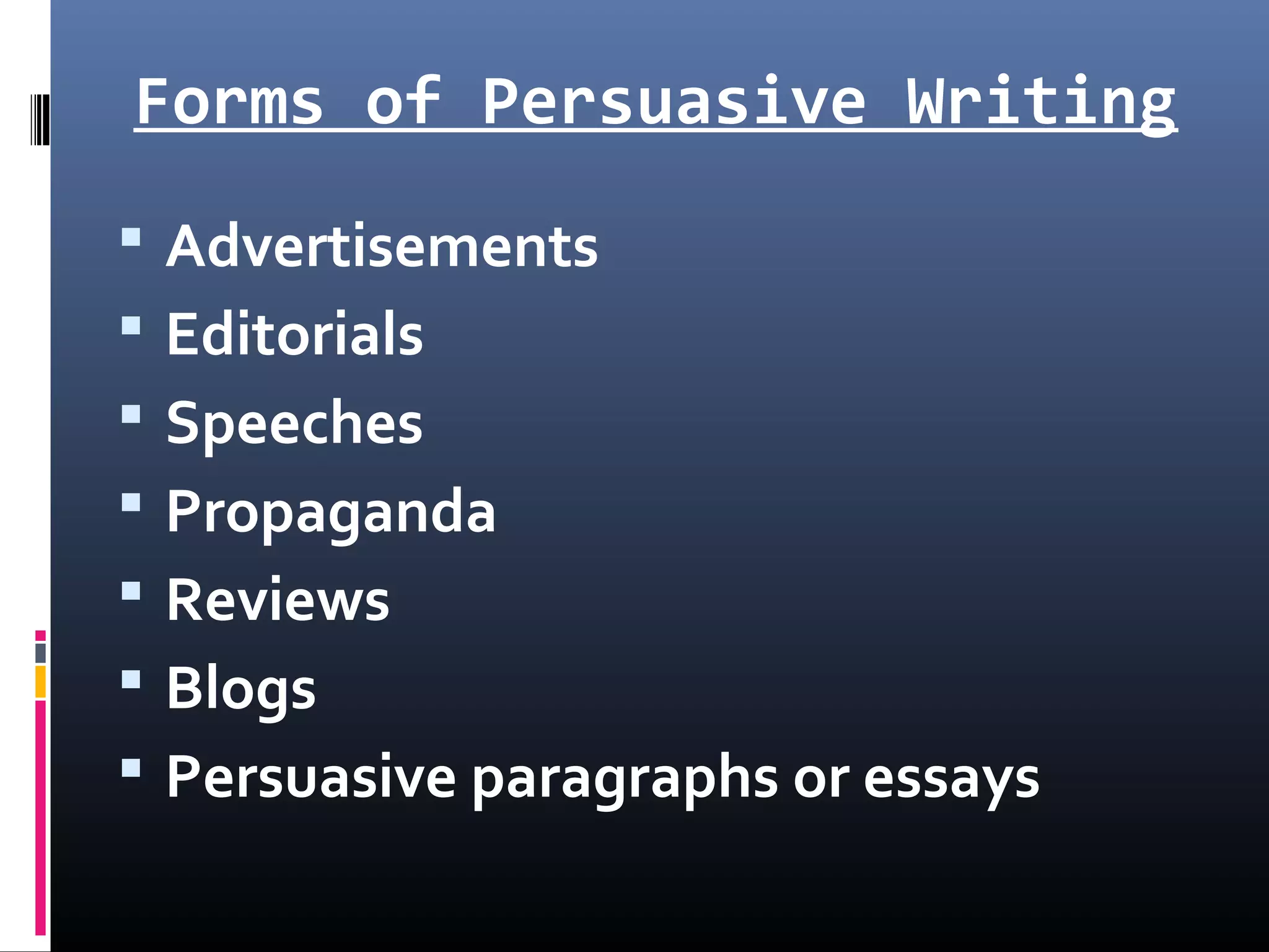 Persuasive paragraph 2016 (1) | PPT
