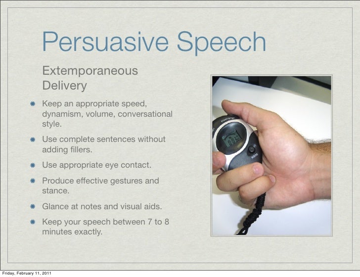 Persuasive Speeches