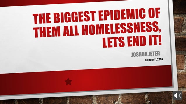 Persuasive Speech About Homelessness Homelessness persuasive speech powerpoint presentation | PPT
