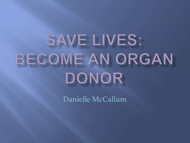 become an organ donor persuasive speech