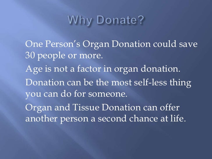 organ donation essays