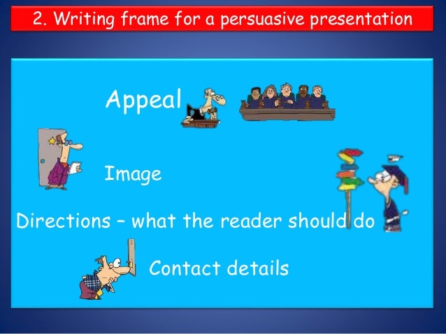 leaflet writing frame