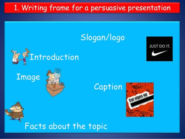 leaflet writing frame