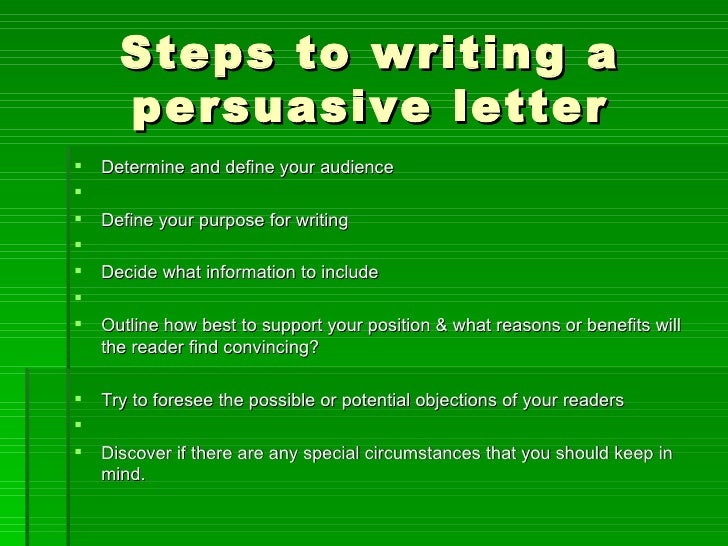 steps to writing a persuasive essay you have