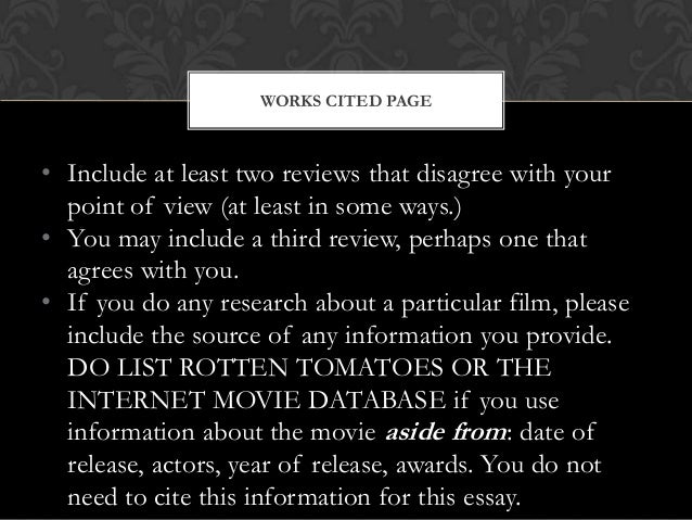 ≡Essays on Movies. Free Examples of Research Paper Topics, Titles GradesFixer persuasive essay on a movie