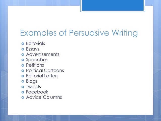 persuasive essay powerpoint