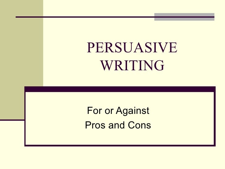 Persuasive essay ppt