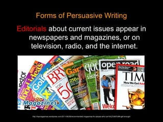 Persuasive writing ppt with propaganda connection | PPT