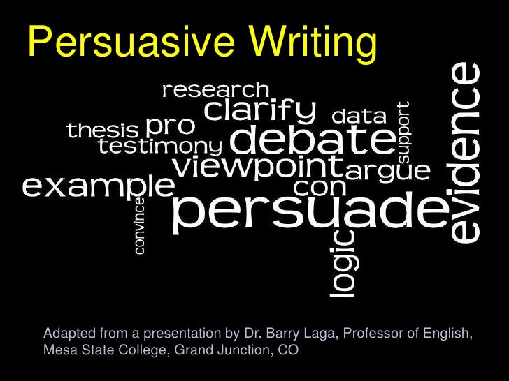 the persuasive essay slideshare