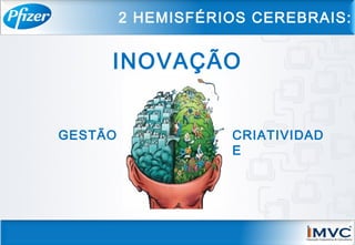 2 HEMISFÉRIOS CEREBRAIS:
CRIATIVIDAD
E
GESTÃO
INOVAÇÃO
 
