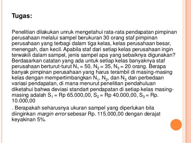 Pert. 3 statistik teknik penarikan sampel