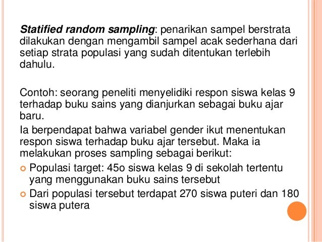 Pert 3 Statistik Teknik Penarikan Sampel