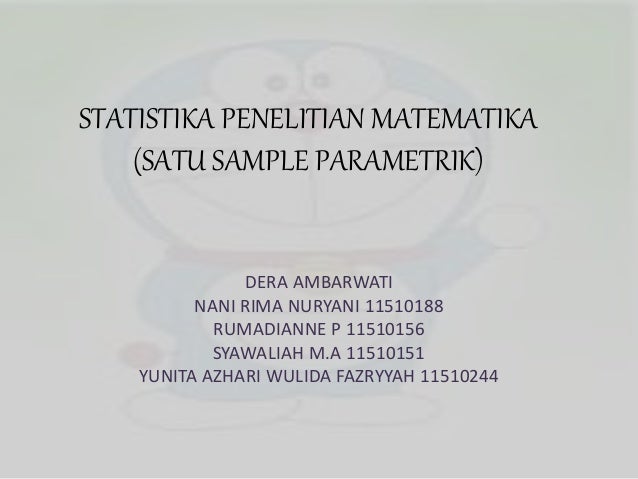 Statistika Satu Sampel Parametrik