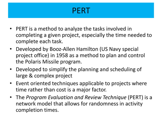 PERT-CPM for project management .pptx | Free Download