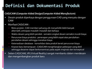 Definisi Cad Pert iii-desain-produk | PPTX